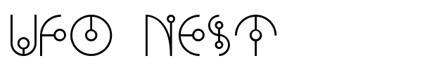 Ufo Nest font preview
